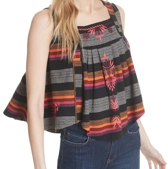 Free People Tops - Free People Vintage Stripe Swing Tank